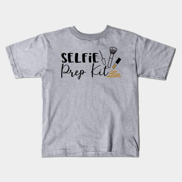 Selfie Prep Kit Kids T-Shirt by busines_night